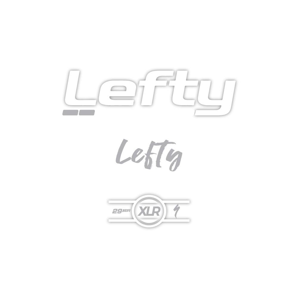 Specialized Lefty XLR White Fork Bike Sticker - Star Sam