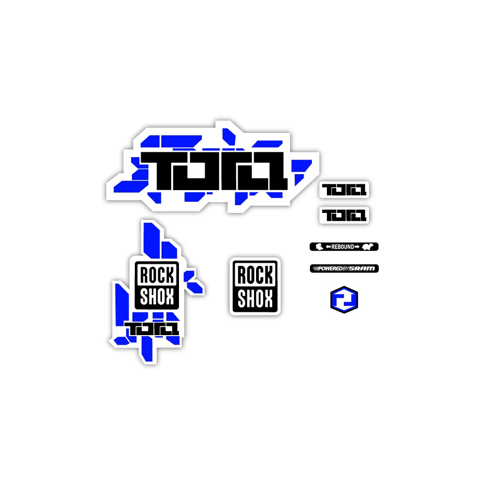 Stickers Pour Velo Fourche Rock Shox Tora 26 Mod 2 - Star Sam