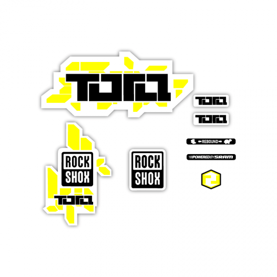 Stickers Pour Velo Fourche Rock Shox Tora 26 Mod 2 - Star Sam