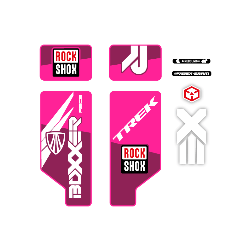 Stickers Pour Velo Rock Shox Trek Boxxer R2C2 26 - Star Sam