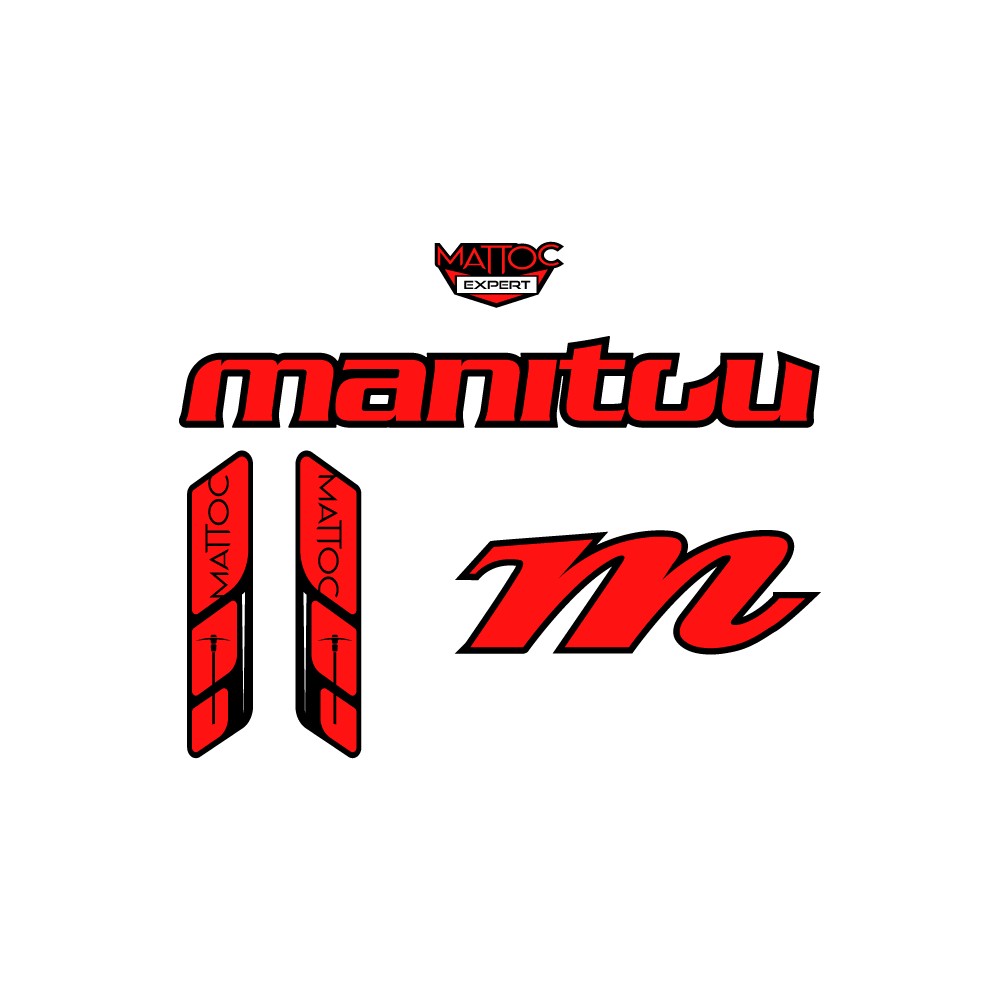 Naklejki na widły rowerowe Manitou Mattoc Expert 26 - Star Sam