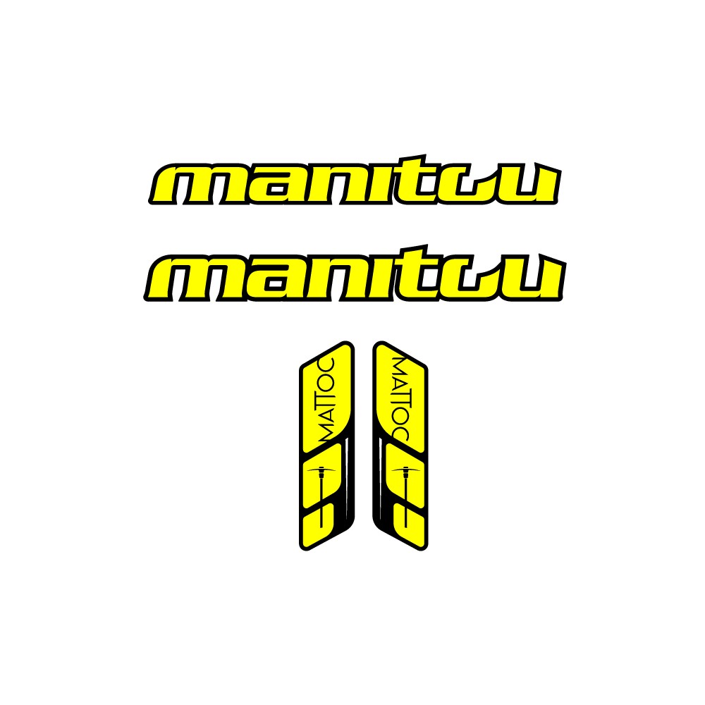 Stickers Pour Fourche de Velo Manitou Mattoc 26 - Star Sam