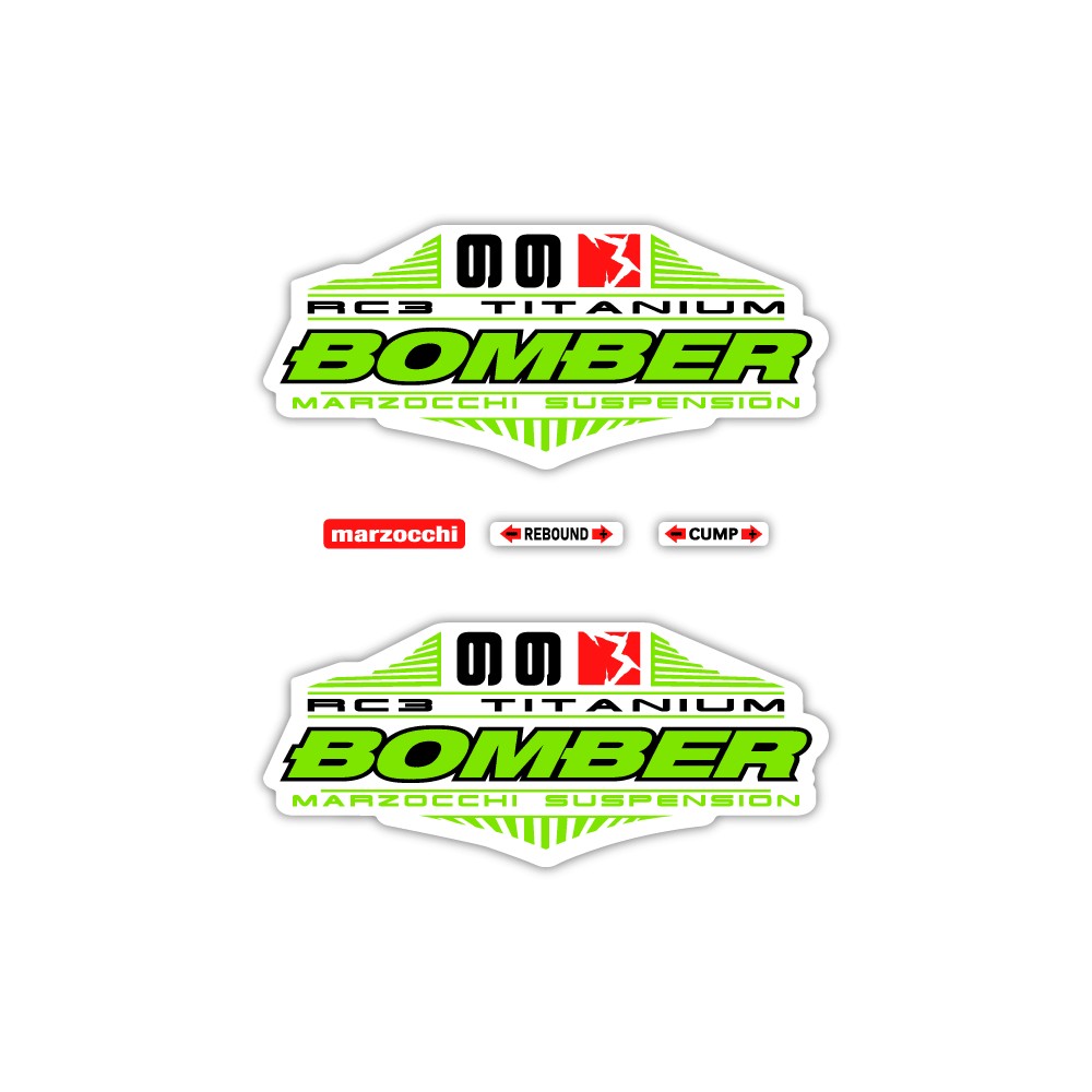 Stickers Pour Fourche de Velo Marzocchi Bomber 66 RC3 - Star Sam