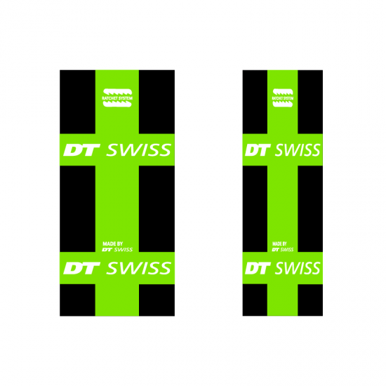 Pegatinas Para Buje de Bicicleta DT Swiss Fondo negro - Star Sam