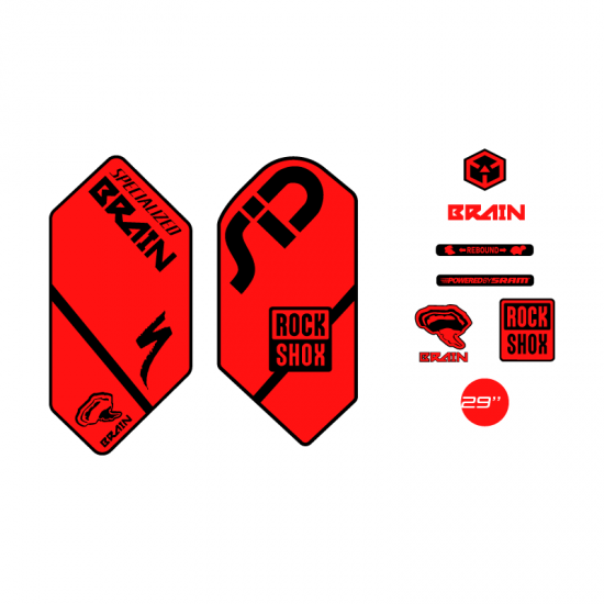 Stickers Fiets Rock Shox Sid Brain 29 Mod 2 - Star Sam