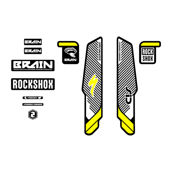 Stickers Fiets Rock Shox Sid Brain Specialized 29 2014 - Star Sam