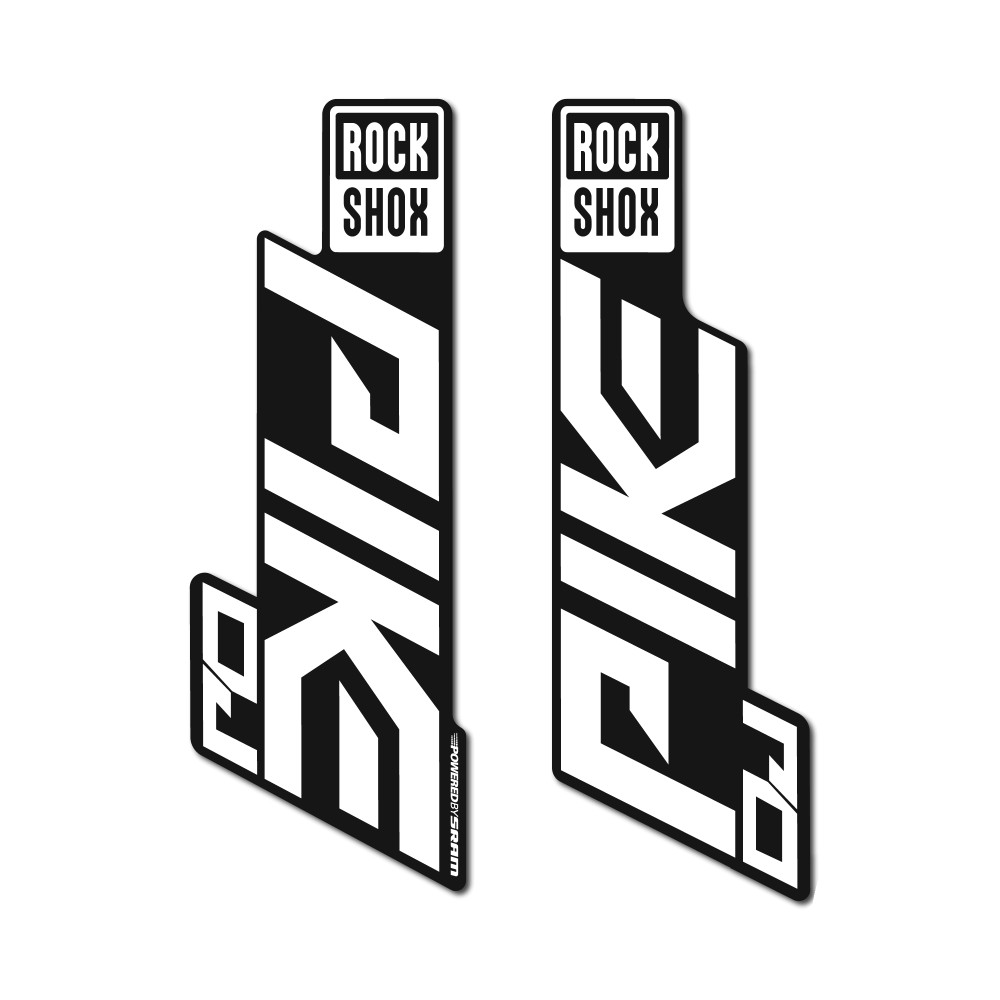Autocolantes de Garfo de Bicicleta Rock Shox Pike DJ Ano 2020 - Star Sam