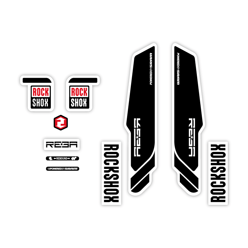 Adesivi Per Biciclette Forcella Rock Shox Reba 26 Bianco - Star Sam