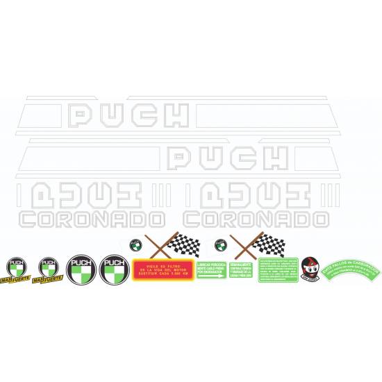 Autocollants Pour Motos Puch Coronado Set de Sticker - Star Sam