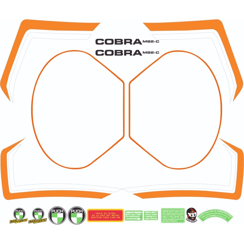 Autocolantes de Moto Puch Cobra M82 C Sticker Set - Star Sam