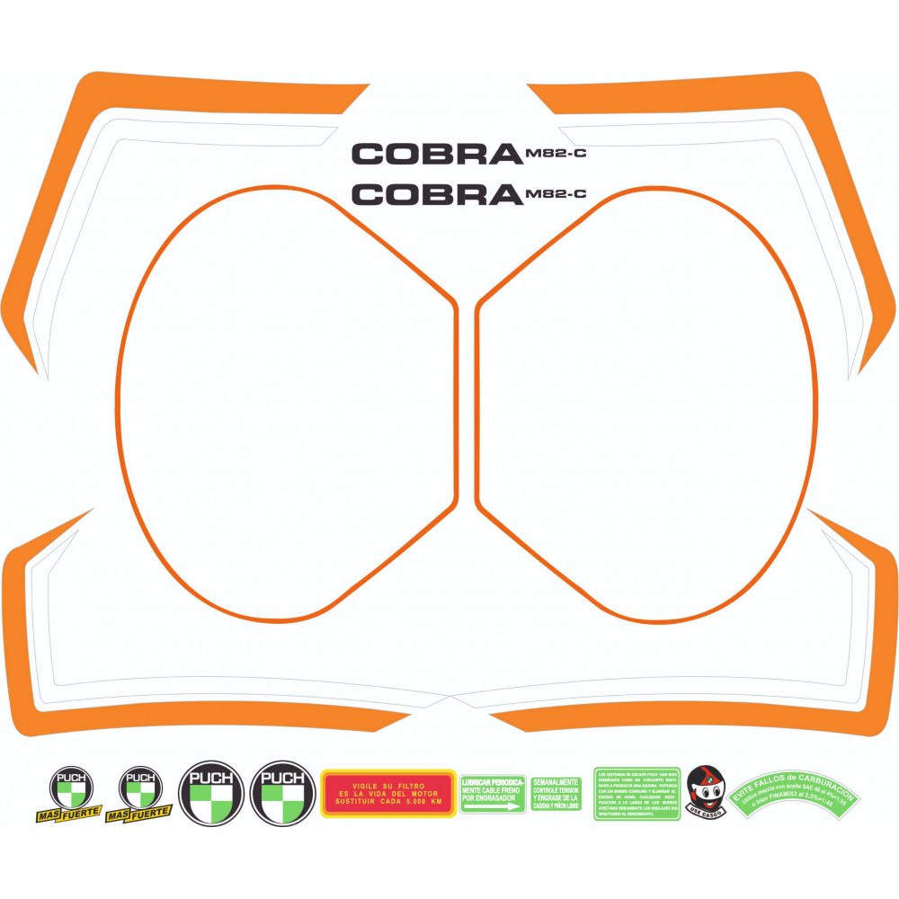 PUCH Cobra M82-C Sticker Kit