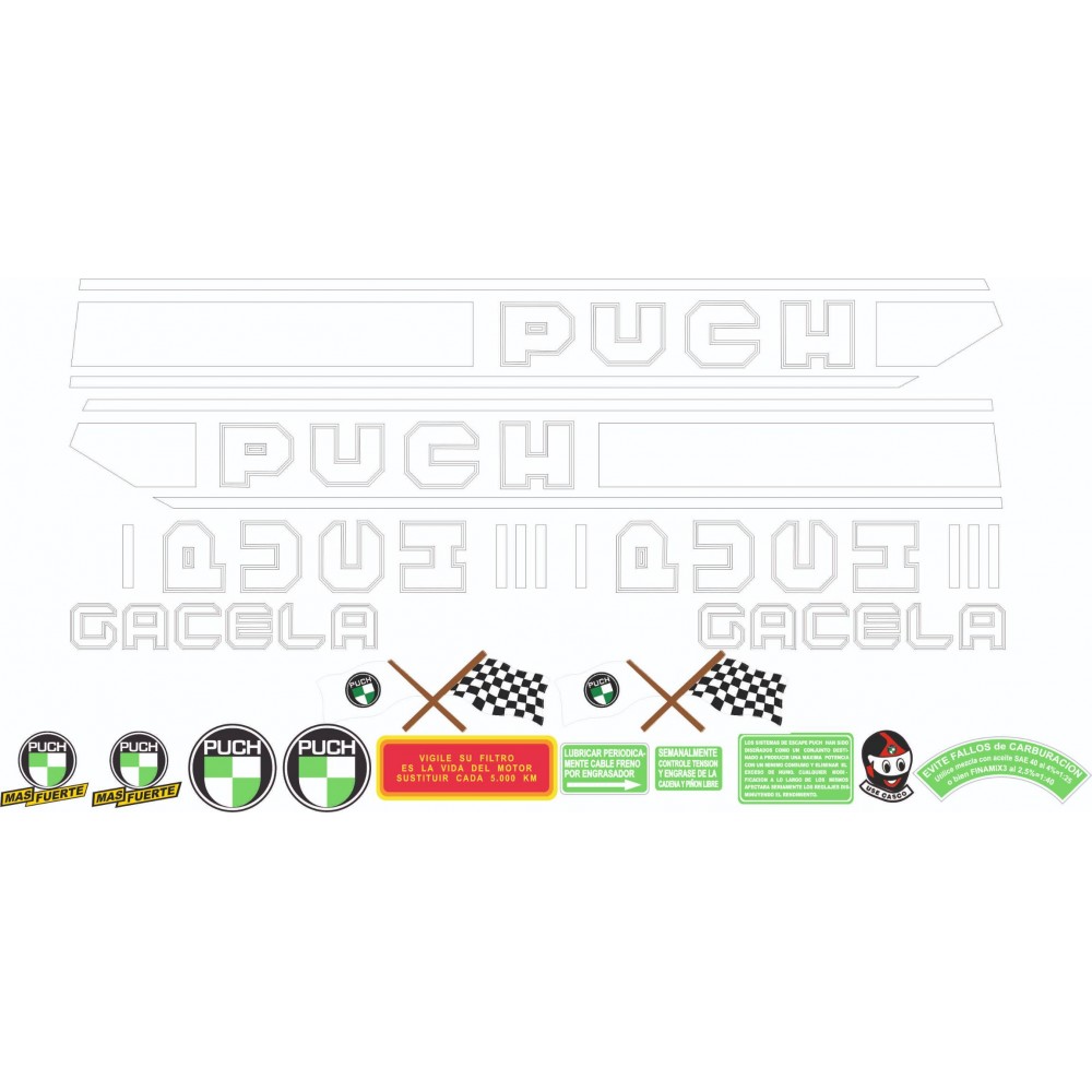 PUCH Gazelle Stickers Kit