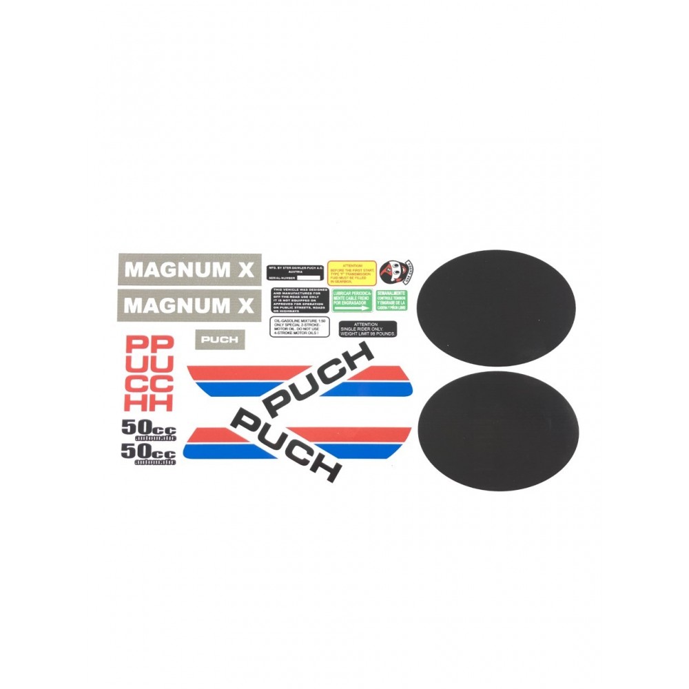 Autocollants Pour Motos Puch MAGNUM X Set de Sticker - Star Sam