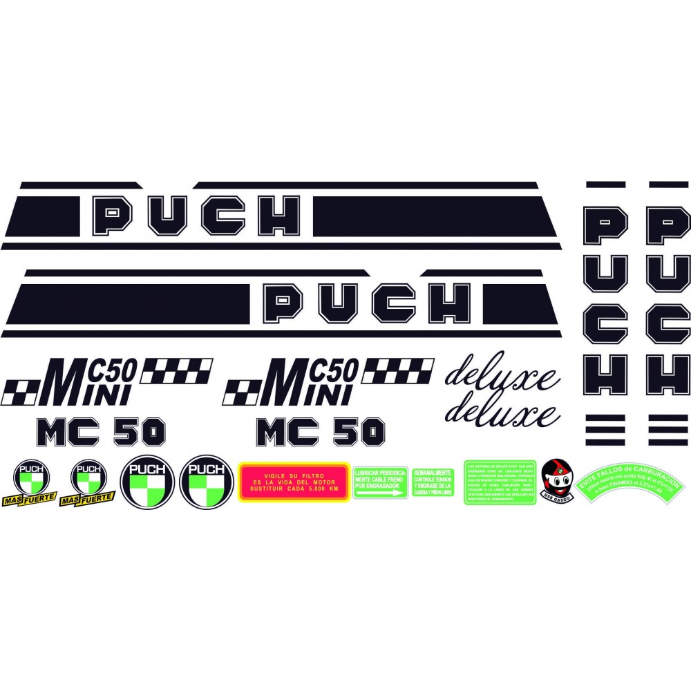 Puch MC 50 Minicross DELUXE Motorrad Aufkleber  - Star Sam