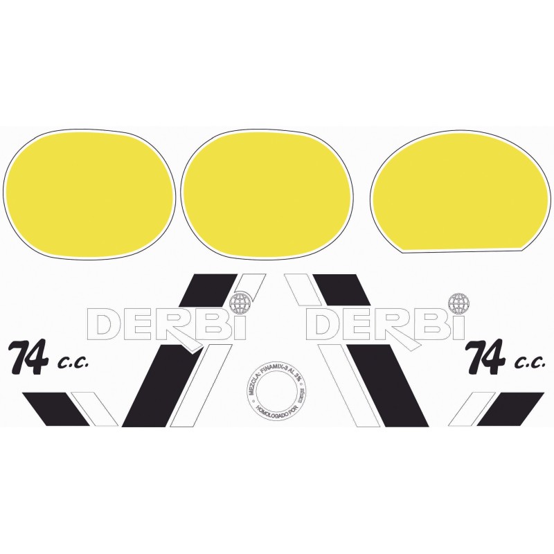 Adesivi Per moto Derbi TT8 extra Set completo - Star Sam