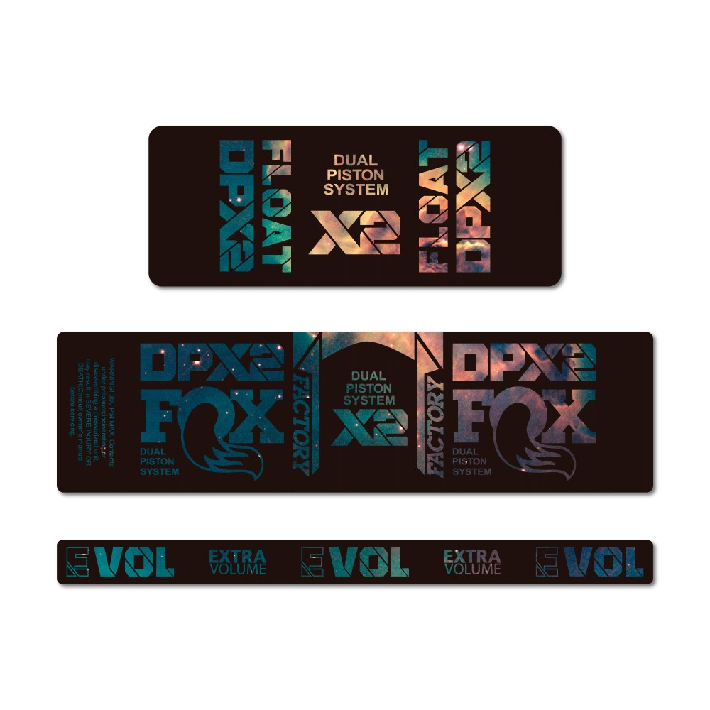 Schokdemper Stickers Fox DPX2 Galaxy - Star Sam