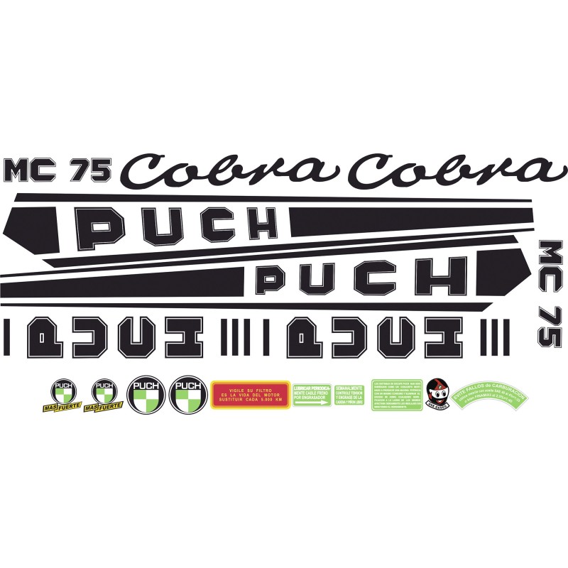 Autocollants Pour Motos Puch Cobra MC 75 Set de Sticker - Star Sam