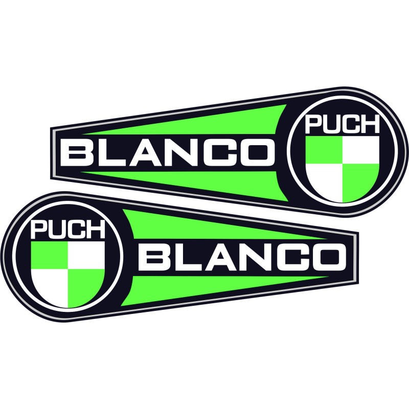 Puch COBRA White Sticker Set Motorbike Stickers  - Star Sam