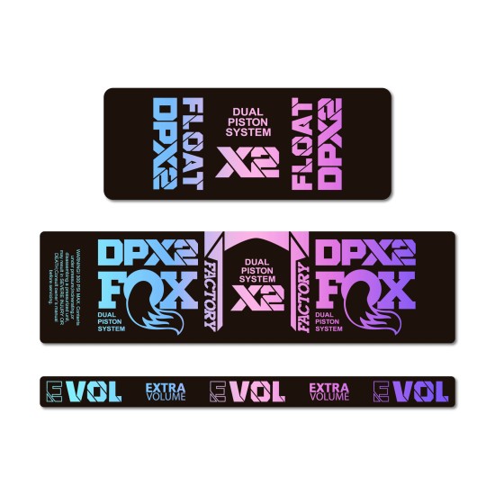 Stickers Pour Velo Amortisseur Fox DPX2 Degrade - Star Sam