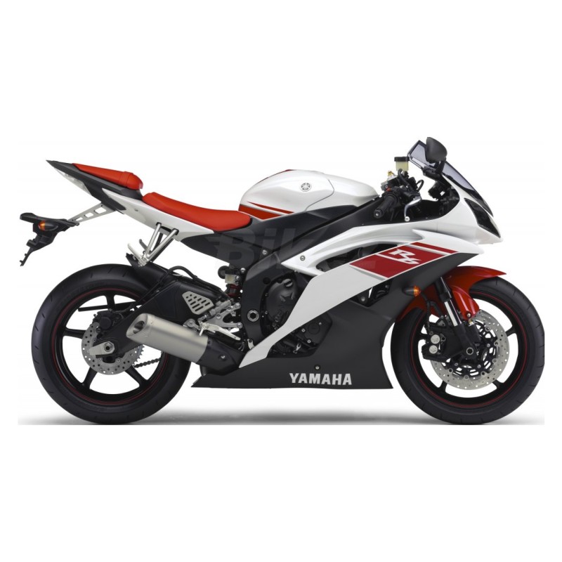 Yamaha YZF R6 Motorrad Aufkleber Jahr 2008 Weiss - Star Sam