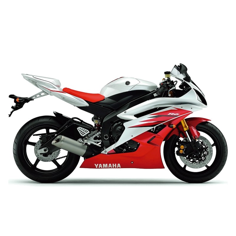 Yamaha YZF R6 Motorbike Stickers Year 2006 White - Star Sam