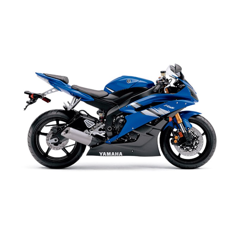 Yamaha YZF R6 Motorrad Aufkleber Jahr 2006 Blau - Star Sam