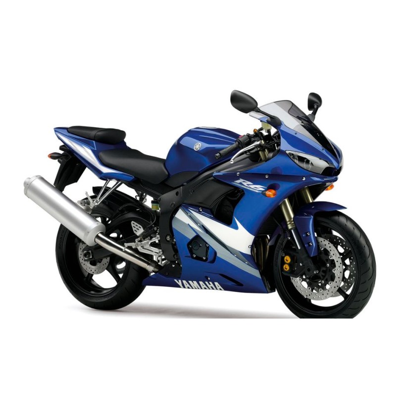 Yamaha YZF R6 Motorrad Aufkleber Jahr 2005 Blau - Star Sam