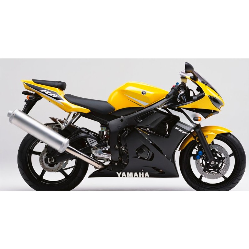 Yamaha YZF R6 Motorrad Aufkleber Jahr 2003 Gelbe - Star Sam