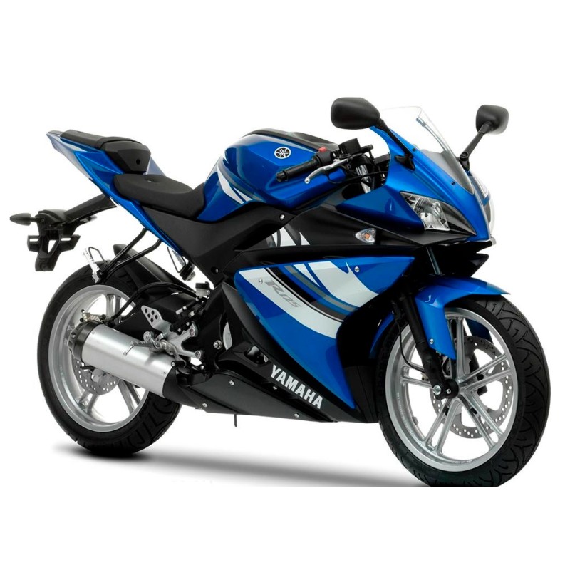 Yamaha YZF 125R Motorrad Aufkleber Jahr 2009 Blau - Star Sam