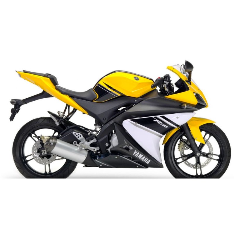 Autocollants Pour Motos Yamaha YZF 125R 2008 Jaune - Star Sam