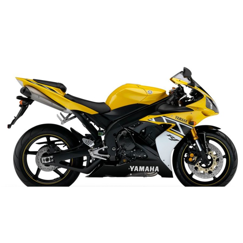 Yamaha YZF R1 Anniversary Motorbike Stickers Yellow - Star Sam