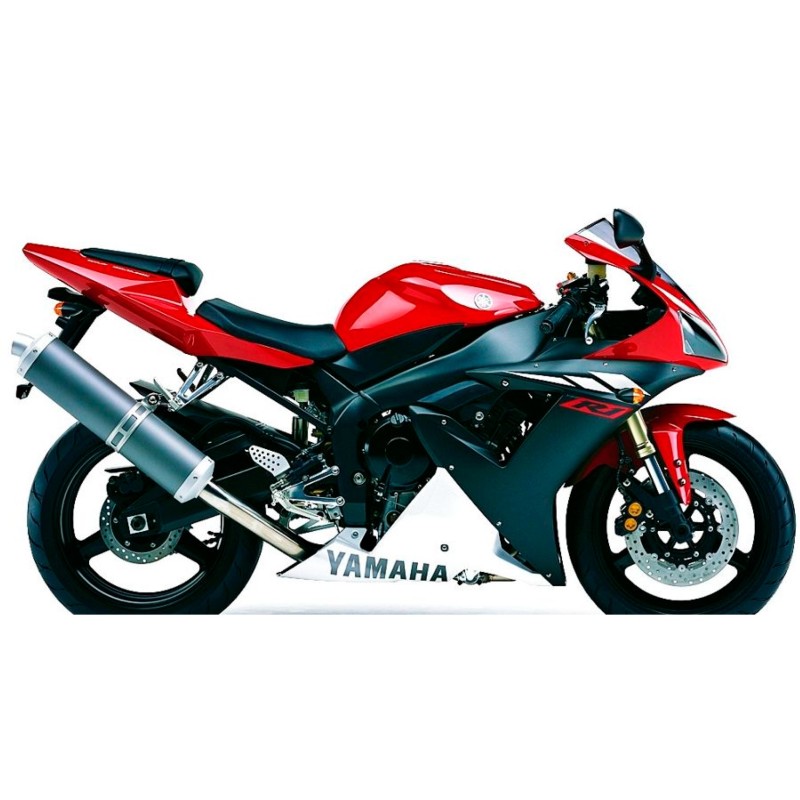 Yamaha YZF R1 Motorrad Aufkleber Jahr 2003 Rot - Star Sam