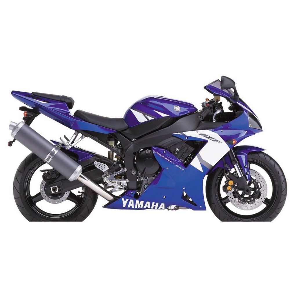 Yamaha YZF R5 Motorrad Aufkleber Jahr 2002 Blau - Star Sam