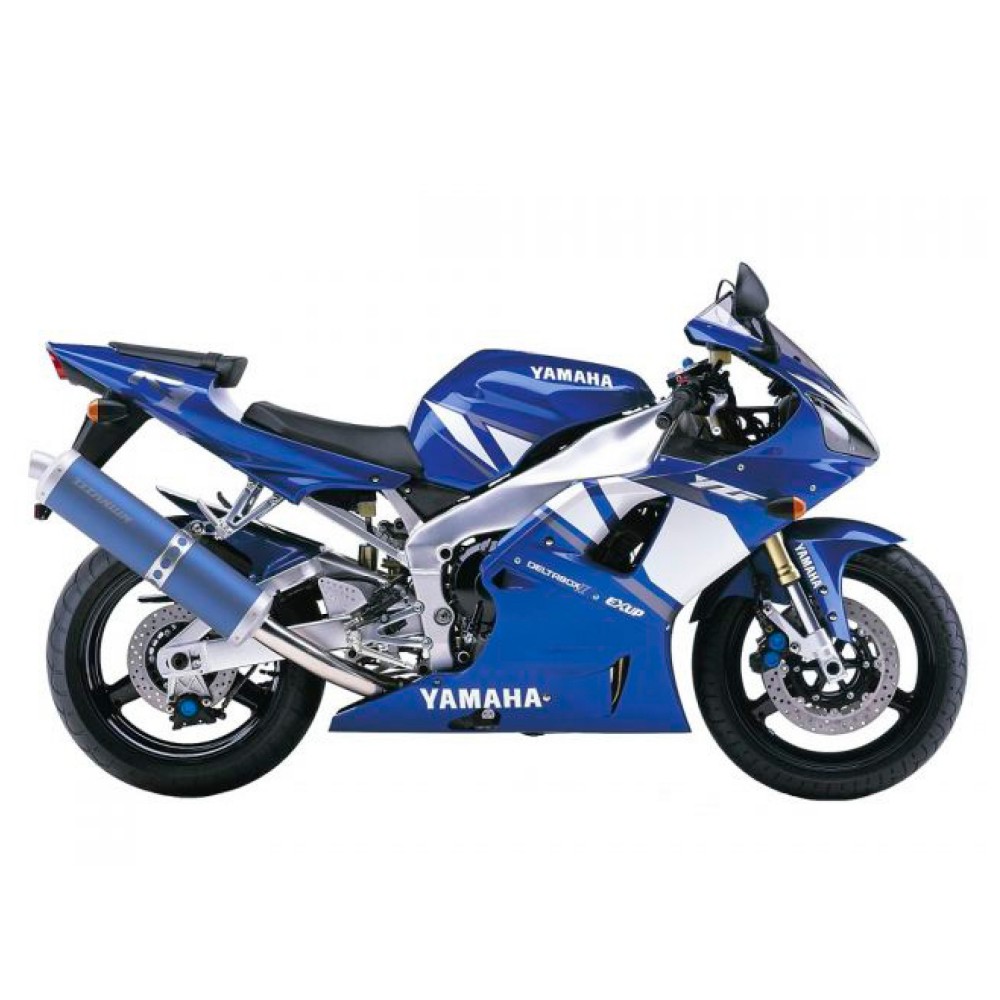 Yamaha YZF R1 Motorrad Aufkleber Jahr 2000 Blau - Star Sam