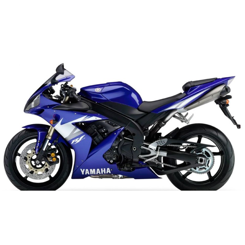 Yamaha YZF R1 Modell 1 Motorrad Aufkleber 2004 Blau - Star Sam