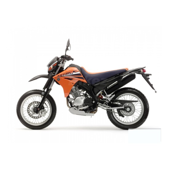 Yamaha XT125X SuperMotard Motorbike Stickers Orange - Star Sam