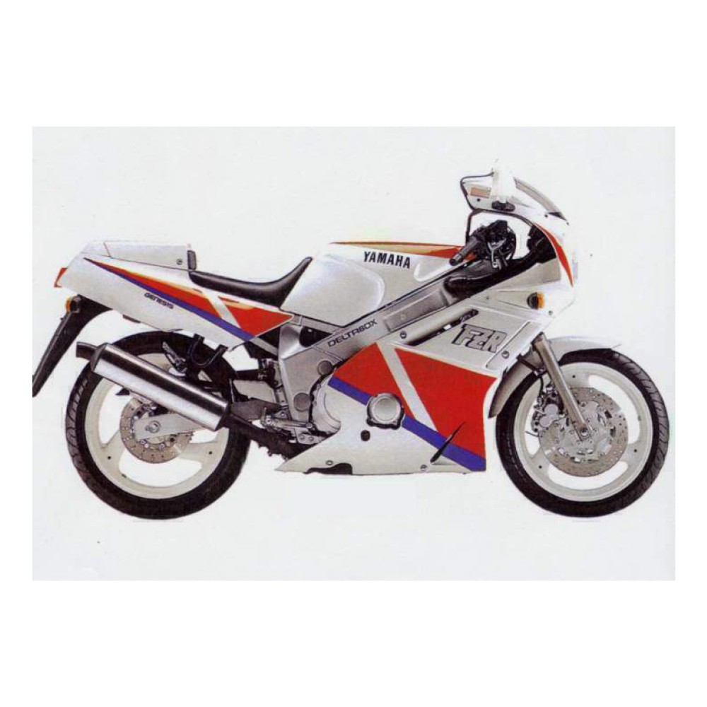 Yamaha FZR 600 Genesis Motorrad Aufkleber 1991 Weiss - Star Sam