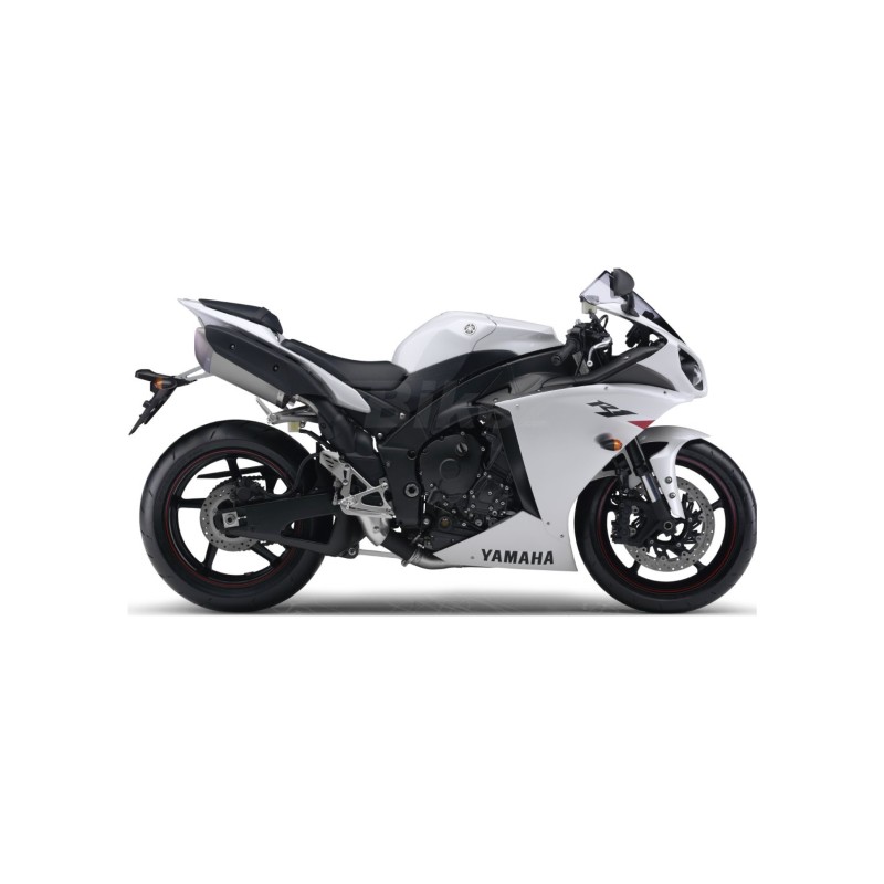 Yamaha YZF R1 Motorbike Stickers Year 2010 White - Star Sam