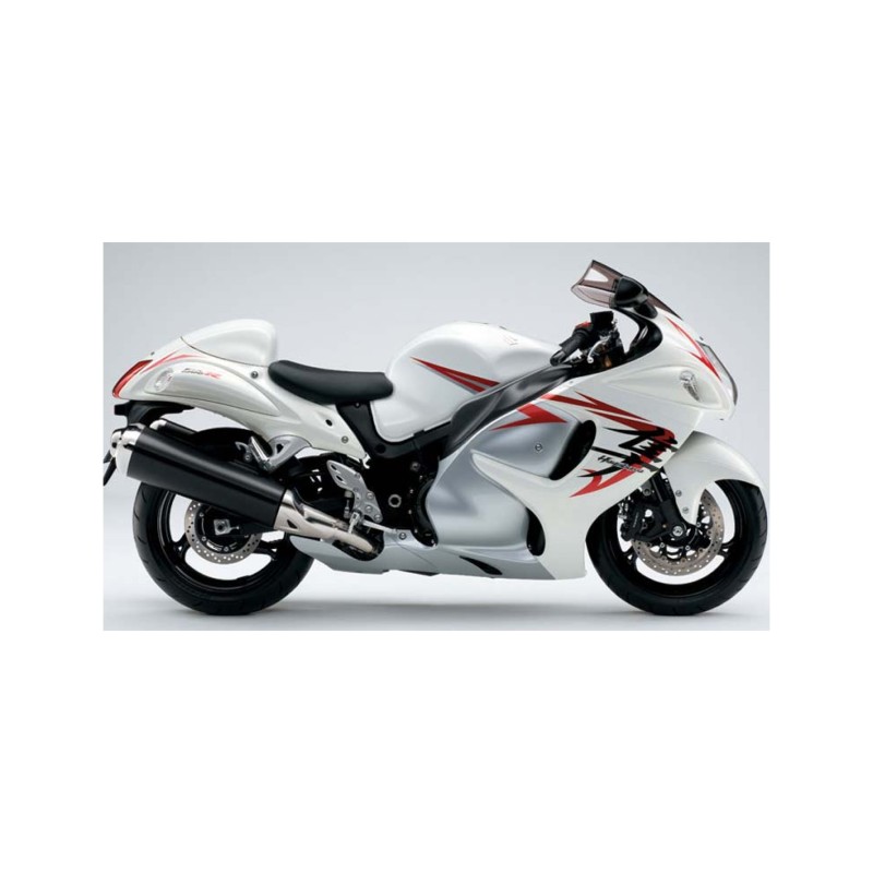 Autocolantes de Motos Suzuki Hayabusa Ano 2009 Branco - Star Sam