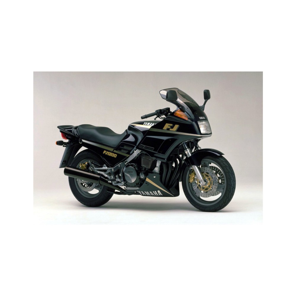 Yamaha FJ 1200 Motorbike Stickers Year 1990 Black - Star Sam