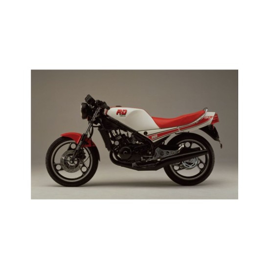 Racefiets-stickers Yamaha RD 350 Wit - Star Sam