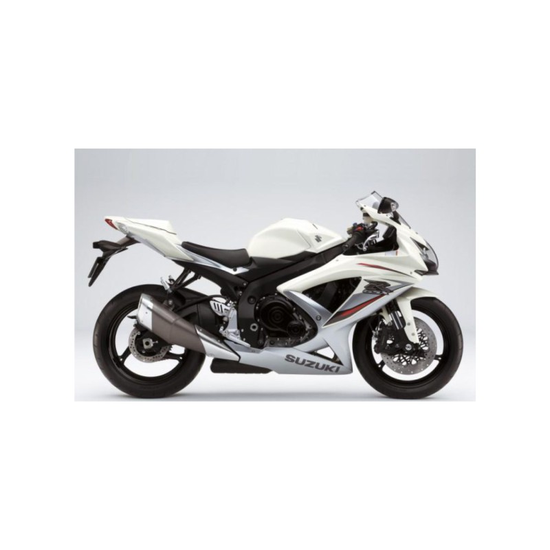 Autocollant Motos Suzuki GSXR 600 Y 750 K9 2009 Blanche - Star Sam