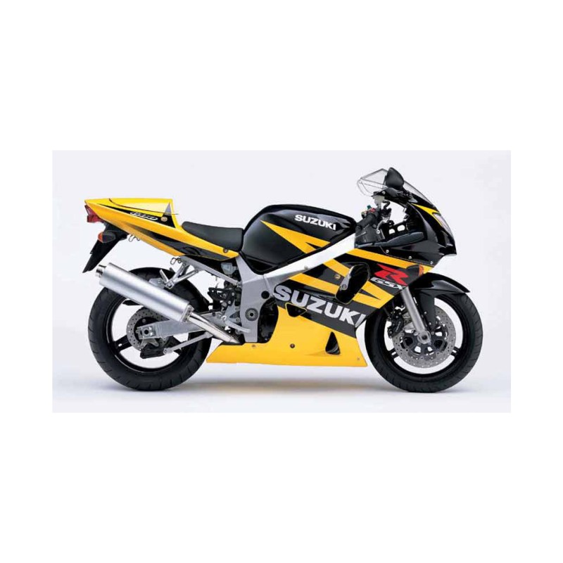 Autocollants Pour Motos Suzuki GSXR 600 2003 Jaune - Star Sam