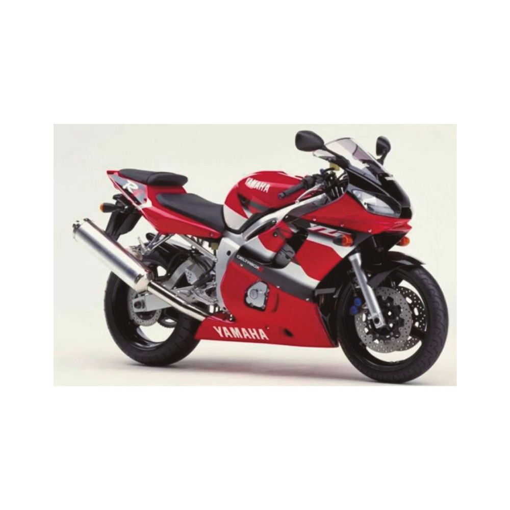 Yamaha R6 Motorrad Aufkleber Jahr 2001 Rote Farbe - Star Sam