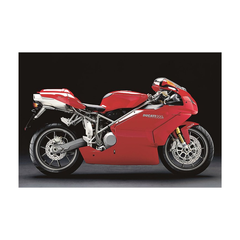 Ducati Mod 999S Testastretta  Motorbike Sticker Red  - Star Sam