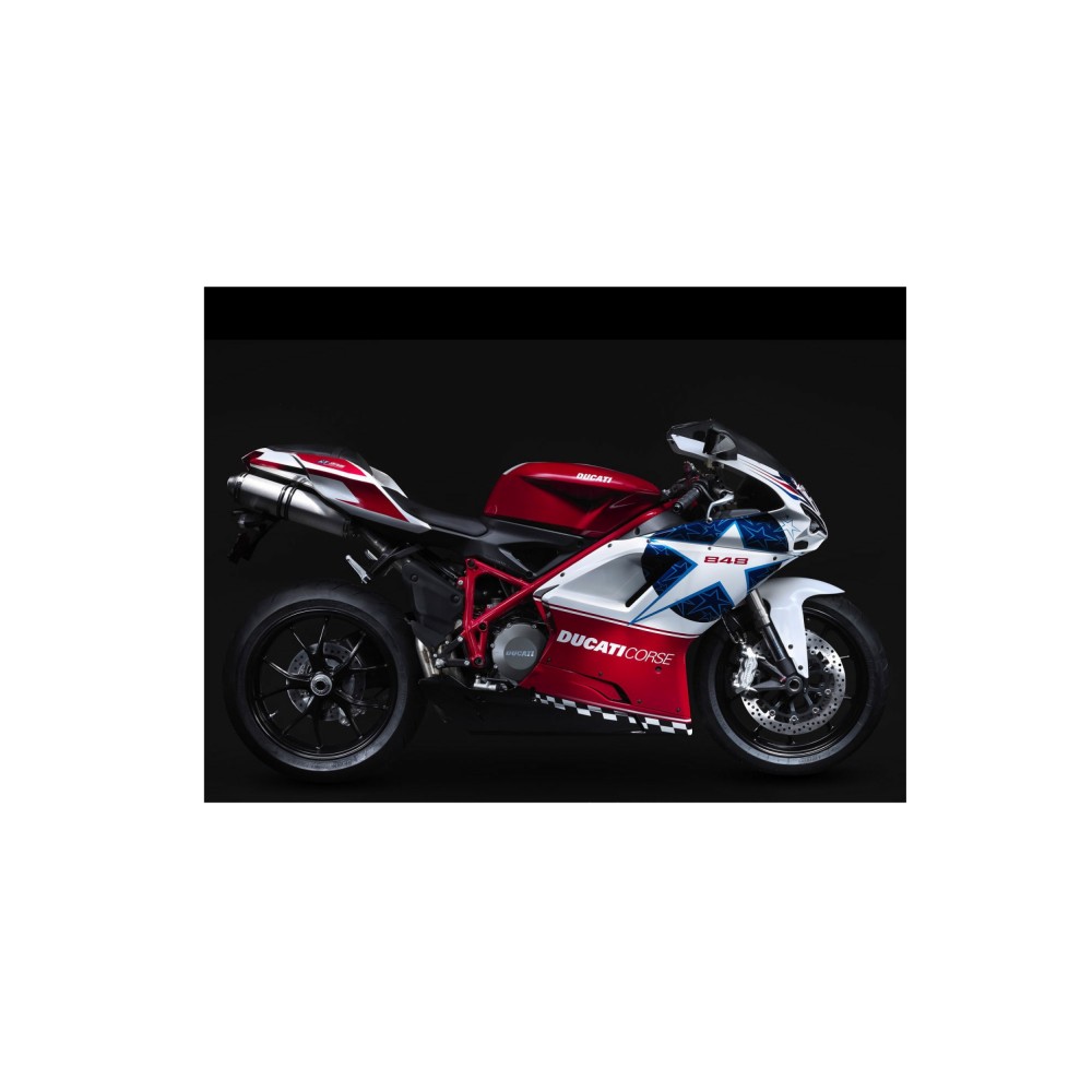Ducati 848 Hayden Motorrad Aufkleber Jahr 2010  - Star Sam