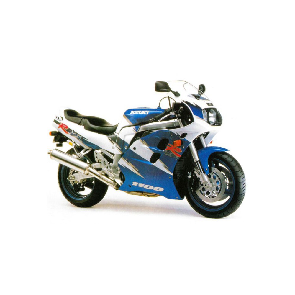 Suzuki White GSX R1100 Motorbike Stickers Year 1993 - Star Sam