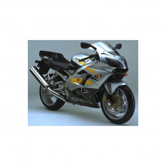 Road Motorbike compatible sticker kit Silver Kawasaki Ninja ZX-9R 2002