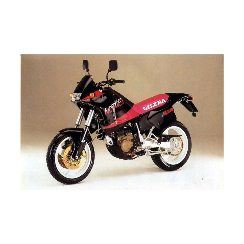 Adesivi Per moto Gilera SuperMotard NORDWEST 600 Rosso - Star Sam