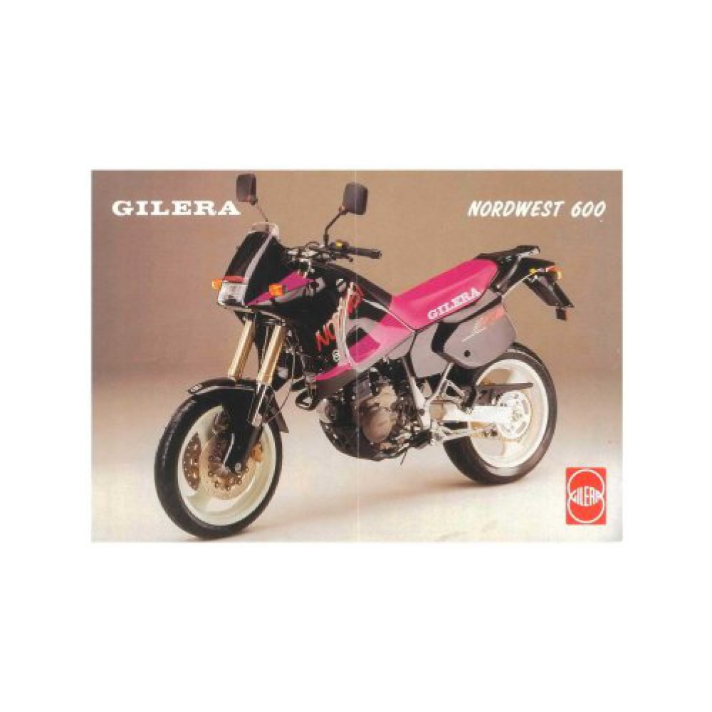 Αυτοκόλλητα Moto Gilera SuperMotard NORDWEST 600 ροζ - Star Sam